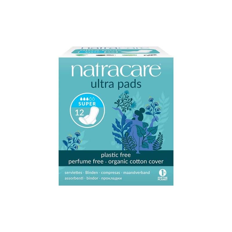 NATRACARE -- Serviette ultra super a rabats pad+wing