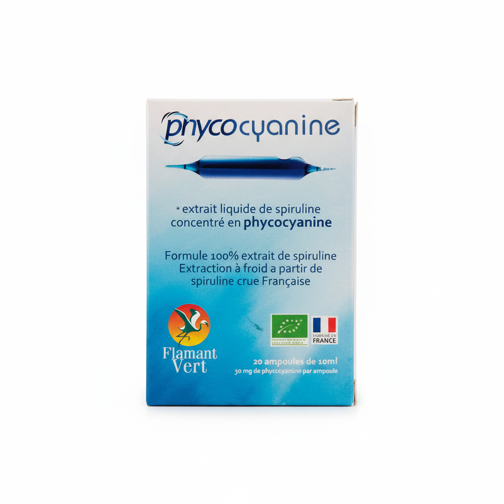 FLAMANT VERT -- Phycocyanine 20 ampoules
