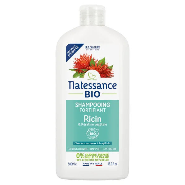 Shampoing fortifiant ricin et keratine
