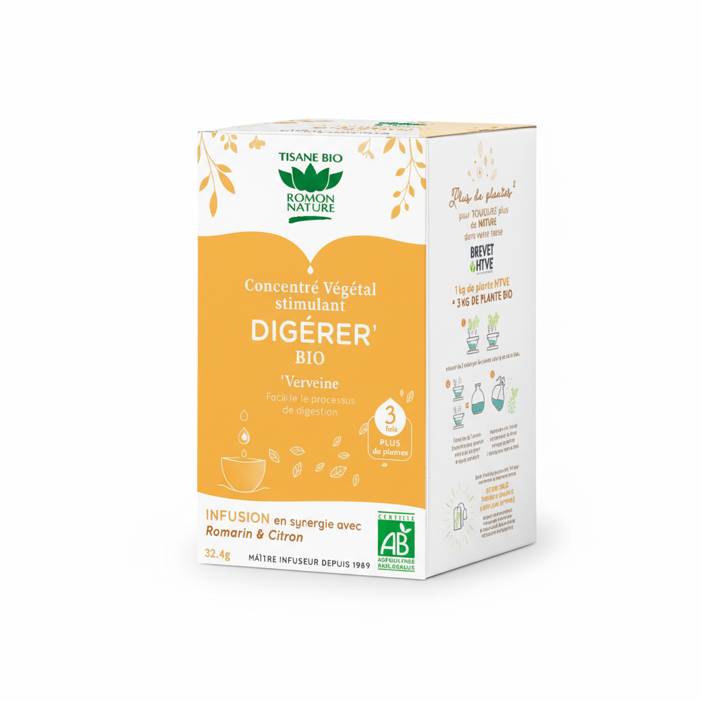ROMON NATURE -- Tisane concentree mieux digerer 20 sache