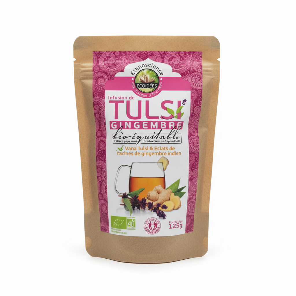 ECOIDEES -- Infusions tulsi gingembre