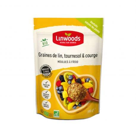 LINWOODS -- Graines de lin/tournesol/courge *